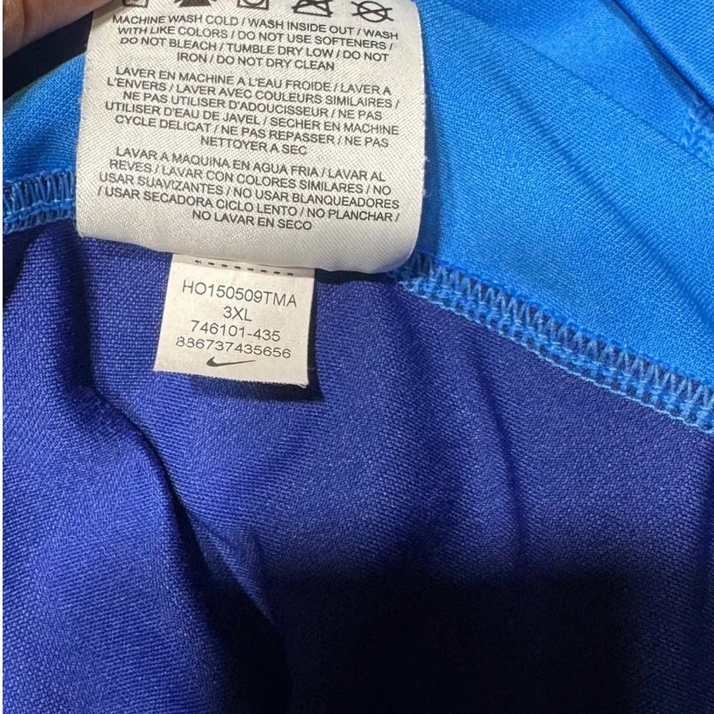 Nike Golf Polo Mens 3XL Arlington Ducks Unlimited Embroidered Blue‎ Dri-FIT